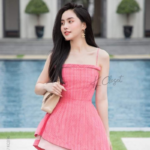 Asymmetric Overlay Mini Dress with Shorts